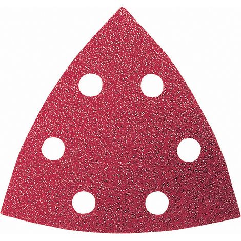 Set feuilles abrasives Delta perforé Bosch Accessories 2609256957 Grain 60, 80, 120, 180, 240 Cote d