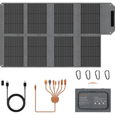 Solarpanel-Ladegerät, faltbares Design, mehrere Ausgänge, 80W Solarpanel (1/2)