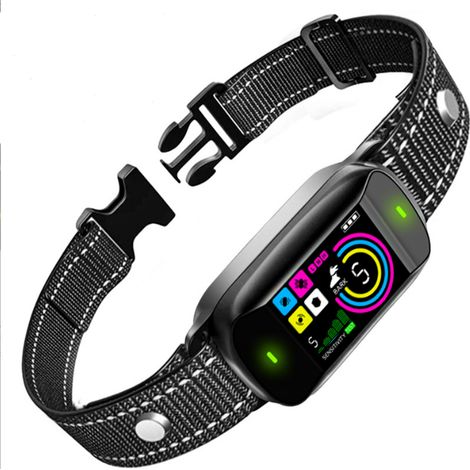 Collier anti aboiement pour chien – 4 modes avec vibration et bip – Étanche IP67 – 5 niveaux de sensibilité – Sangle réglable jusqu'à 65cm