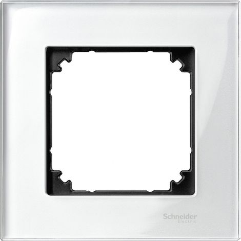 Merten M-Plan - plaque de finition - 1 poste - verre blanc (MTN404119) (1/3)