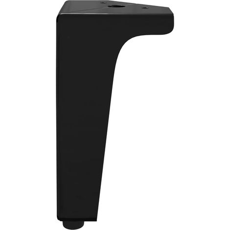 Set di 12 piedini per mobili in ferro resistente 54,1 x 54,1 x 100 mm installazione facile stile moderno nero 020051974