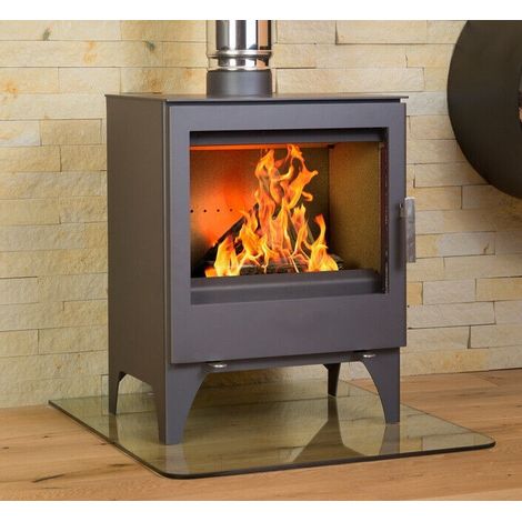 Holzofen Modena L V05 – 9,76 kW – Große Panoramascheibe vorne – Energieklasse A