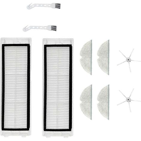 Pour 1S S5Max T7Pro T6 robotique accessoires de balayeuse chiffon brosse remplacement de filtre kit Small White brosse (1/5)