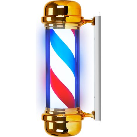 Lámpara de techo iluminada para barbería BB-02 dorada grande (1/4)
