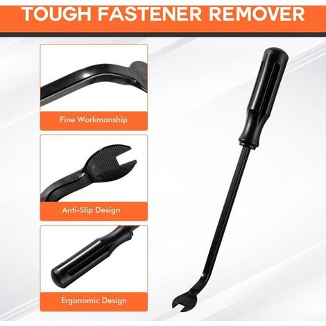 Outil Demontage Garniture Voiture, 12PCS Outils de DéMontage Garnitures Universels pour Enlever Les Panneaux de Porte et Les Panneaux, Noir (1/3)