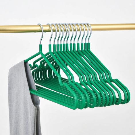 Cintres enrobés pour enfants vert 40 cm