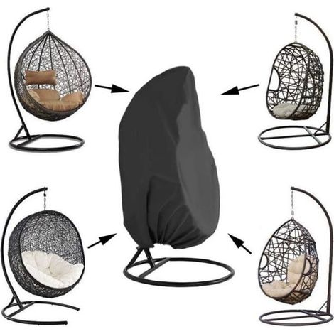 Mobukia Jardin Rotin Osier Fauteuil Suspendu Imperméable Housse Meuble - Housse de Protection pour œufs Chaise - 230 X200cm (1/4)