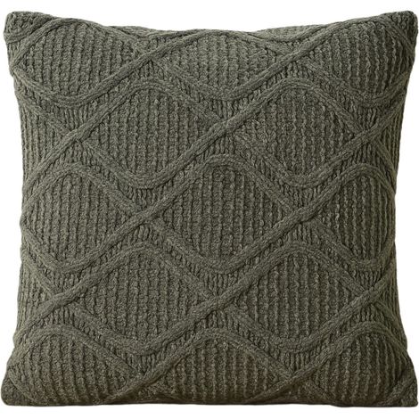 Coussin décoratif CHENILLE, en tricot, 45 x 45 cm (1/5)