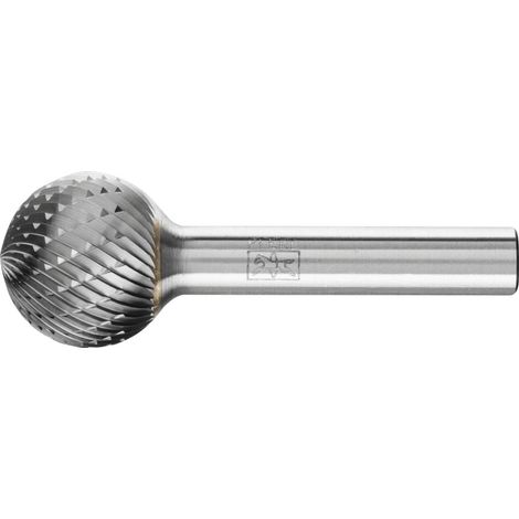 PFERD TOOLS Hartmetall Frässtift Kugel KUD Ø 20x18 mm Schaft-Ø 8 mm Z3P universal mittel kreuzverzahnt (1/2)