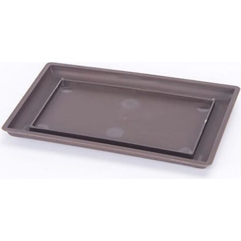 Pot En Plastique Imitation Zisha Rectangulaire Épaissi Mat Pour Succulentes Et Graines De Lithops - Plateau Rectangulaire Petit Modèle Inclus-KZQ (1/5)
