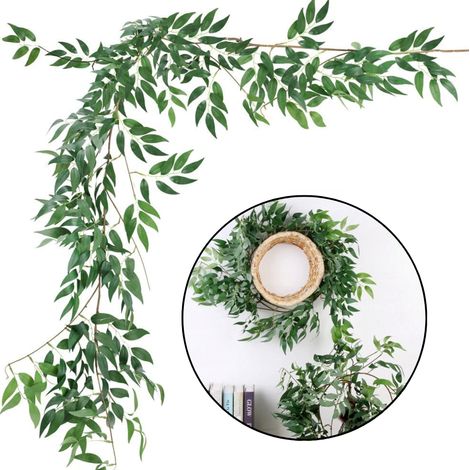 Guirlande - suspendue à des feuilles de ruscus 170 cm (1/5)