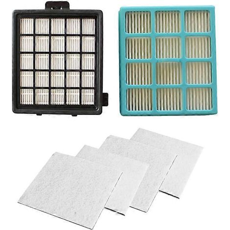 Lot de 2 filtres HEPA et 4 pièces moteur filtre en coton compatible avec Philips FC8134 FC8135 FC8136 FC8142 FC8146 FC8148 FC8140 FC8144 (1/5)