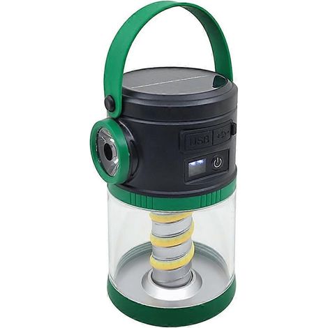 Solar-Campinglampe, Powerbank, grüne Notleuchte (1/5)