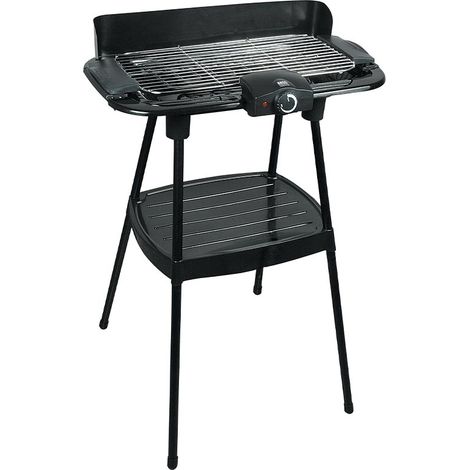 2-in-1-Elektrogrill, freistehend und als Tischgerät, 46 x 23 cm