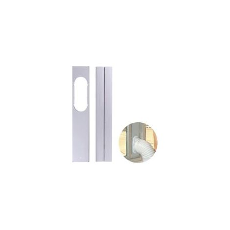 Burlete ajustable para aire acondicionado portátil, panel de PVC de 130 cm y 10 cm de ancho – Fácil instalación con cinta adhesiva – Crezuo