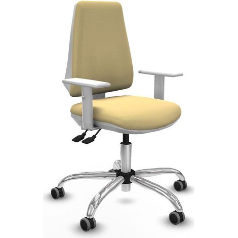 piqueras-y-crespo Ergonomischer Bürostuhl Creme Komfort