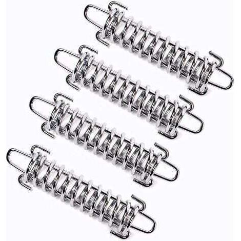 Ensemble de quatre ressorts pour voile d'ombrage, ressort de tension pour tente de camping, boucles de corde de tension