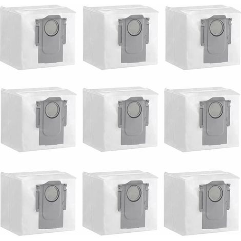 Sacs A Poussiere - Pour Aspirateur Robot Roborock - 2 5 L - 15 X 16 X 13 Cm - Lot De 9 (1/5)