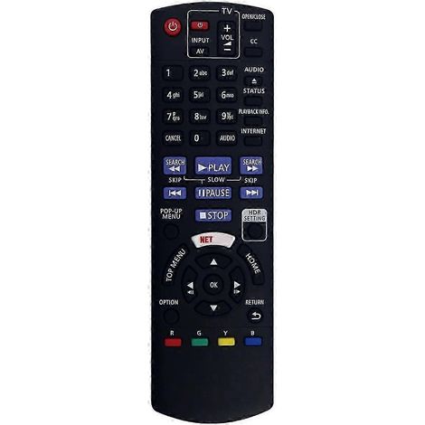 N2QAYB001206 Télécommande de remplacement pour lecteur DP-UB820, DP-UB420, DP-UB820-K, DP-UB820EB-K et DP-UB420K (1/5)