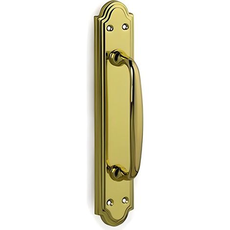 Manillón con placa modelo Cristina dorado pulido brillo INTHER, elegante y duradero