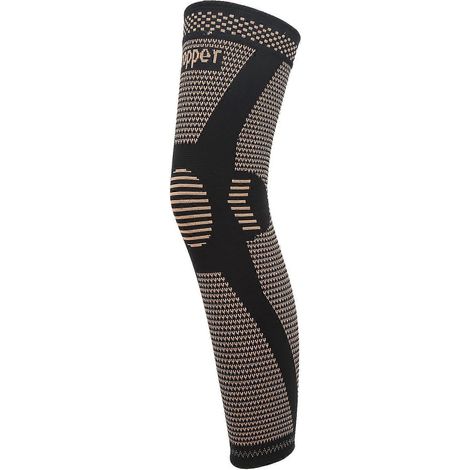 Genouillère de sport élastique antidérapante, manchon de compression en nylon, protection de jambe XL (1/5)