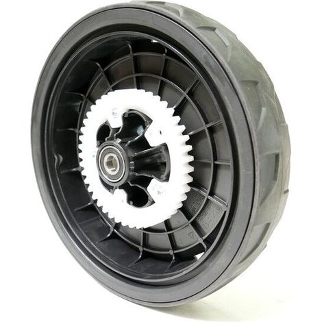 Roue arrière tondeuse 200mm – Compatible avec modèles Alpina et GGP – Pour terrains accidentés – Pièce d'origine (1/3)
