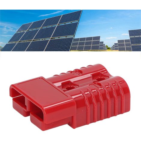 Connecteur Rapide SH175 175A 600V pour Panneaux Solaires, 4x4 et Refrigérateurs - ABS Rouge avec Poussoir et 2 Accessoires (1/5)