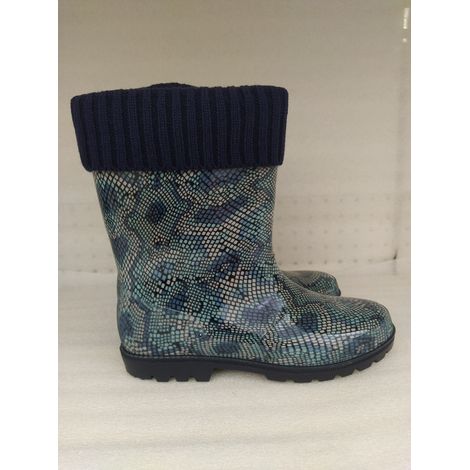 Stivali Da Pioggia Bassi Azzurri/Blu -37
