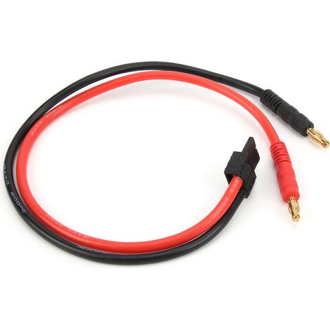 B6-Akkuladekabel mit 4-mm-Bananenstecker und 12 AWG Silikonkabel für TRX-Anschluss (1/5)
