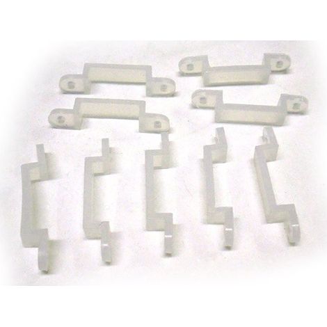 20 PZ Clip Per Fissare Bobina Strip Led Impermeabile Da 10mm Di Larghezza