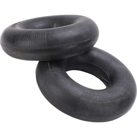 Lot de 2x Chambre à air 15x6.00-6 pour pneu de tracteur à pelouse – 380 x 380 x 115 mm – avec Valve droite – capacité de charge max. 200 kg – pour Roue Tondeuse à gazon Brouette Chariot Diable (1/5)