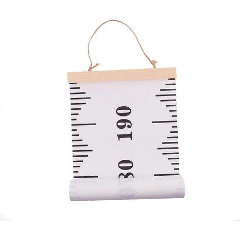 Règle de mesure de la taille pour enfants en toile, style nordique, décoration murale pour la maison ou le magasin.-200X20X2CM (1/3)