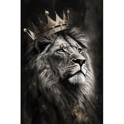 Papier peint panoramique - Lion - 130 cm x 195 cm (1/2)