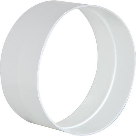 Raccord male DN 125 mm blanc plastique