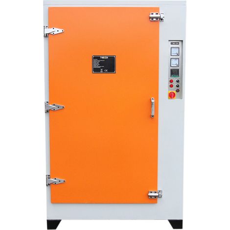 Monster-Shop – Four de séchage peinture électrostatique 7,2 kW – Température 0-250 °C – Double étagère – Isolation silicone haute température (1/5)