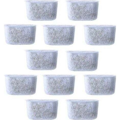 [JAMAIS UTILISÉ] Filtres à eau à charbon de remplacement, 12 pièces, filtre Non tissé pour cafetières (1/4)