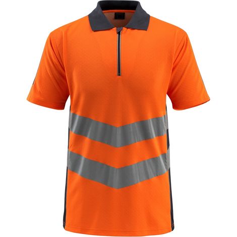 Mascot Warnschutz Polo-Shirt MURTON SAFE SUPREME 50130 Gr. 2XL hi-vis orange/schwarzblau