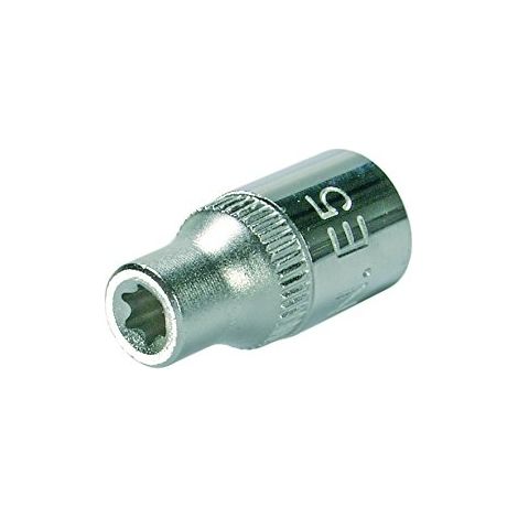 BGS Steckschlüssel-Einsatz E-Profil Antrieb Innenvierkant 6,3 mm (1/4") SW E5 - 6405
