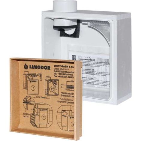 Limodor Einbaukasten compact BR Ausblas oben, NW80 Unterputzgehäuse 81000