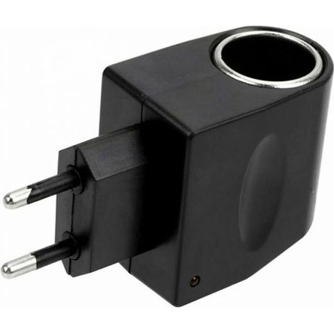 Adaptador de corriente para automóvil según estándares europeos, de 220 V a 12 V, con enchufe para encendedor de cigarrillos. (1/3)