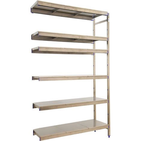 Simonrack Étagère inox métal brillant 6 plateaux