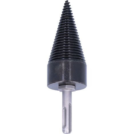 Fendeur de bûches à spirale, foret à cône en bois, tige ronde, outil de fendage, quincaillerie 42 mm L