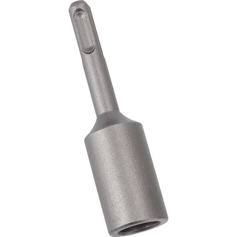 Tournevis - de tige de terre, en acier robuste de 3,9 pouces, poignée ronde, pilote de foret, pilote de poteau en T pour marteau SDS Plus (16,2 mm) (1/5)