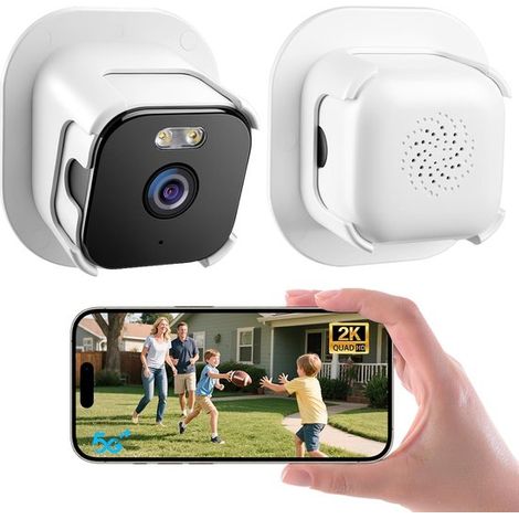 Caméra de fenêtre 2K – WiFi 2,4/5G – Vision nocturne – Détection de mouvement – Audio bidirectionnel – Surveillance (1/5)