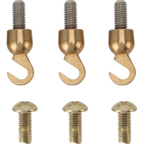 Set d'Attaches Chandeliers pour Poids Horloge - Support de Poids Type B - Garnitures En Bronze et Finition Haut-de Gamme - 3 Sets Complet avec Boulons (1/4)