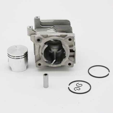 Kit de piston cylindrique de 34 mm pour débroussailleuses, tailles-haies et souffleurs FS38/FS45/FS55 – Pièces métalliques haute résistance (1/4)