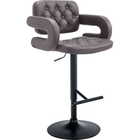 Barhocker Dublin Kunstleder braun schwarz (1/5)