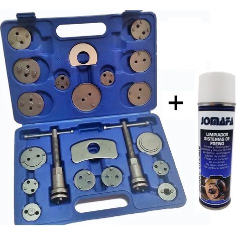 Kit Reposicionador Pistones De Freno 22 Piezas + Limpiador De Frenos