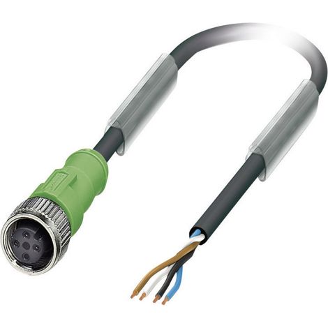 Phoenix Contact 1683002 Sensor-/Aktor-Steckverbinder, konfektioniert M12 Buchse, gerade 10.00 m Polz