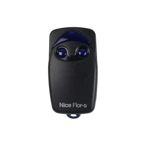 Télécommande de porte de garage Nice Flor-s à code défilant, 2 boutons, alarme de porte automatique, porte-clés de remplacement (1/4)